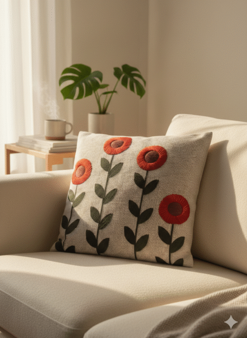 Cushion Circular Flowers