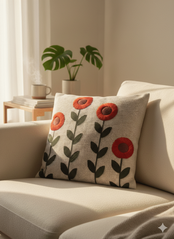 Cushion Circular Flowers