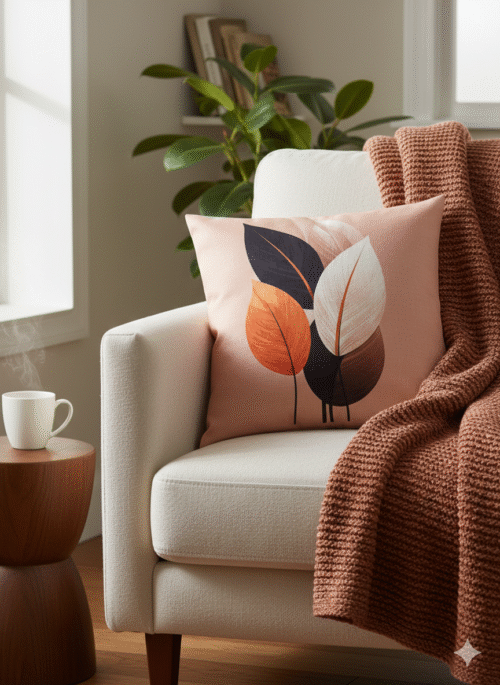 Cushion Light Leaves