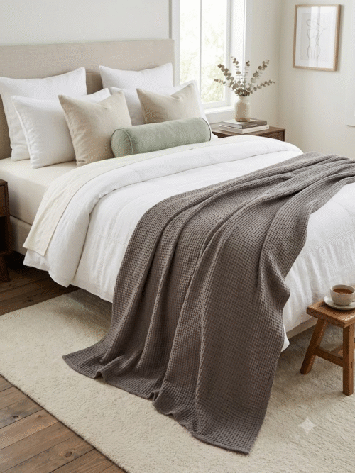 Dark Grey Throw